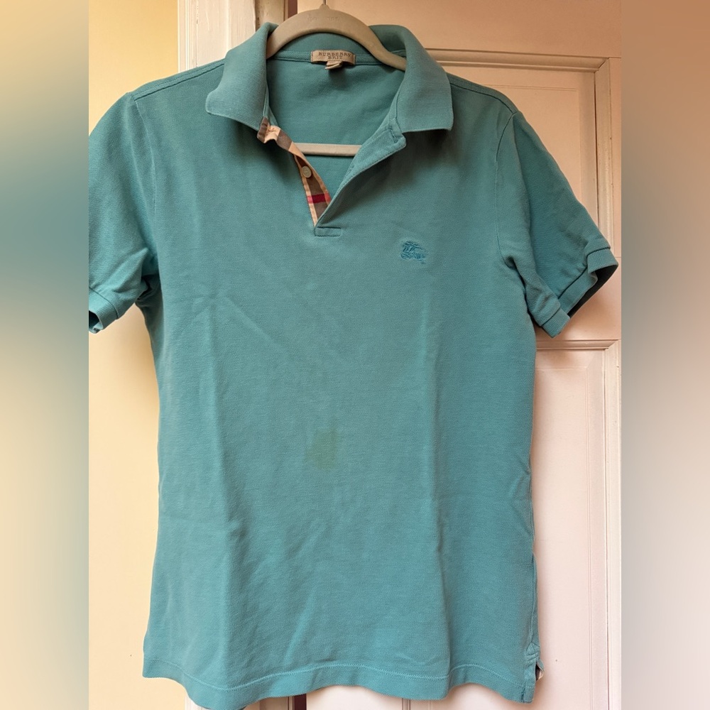 Burberry Aqua Polo Shirt
